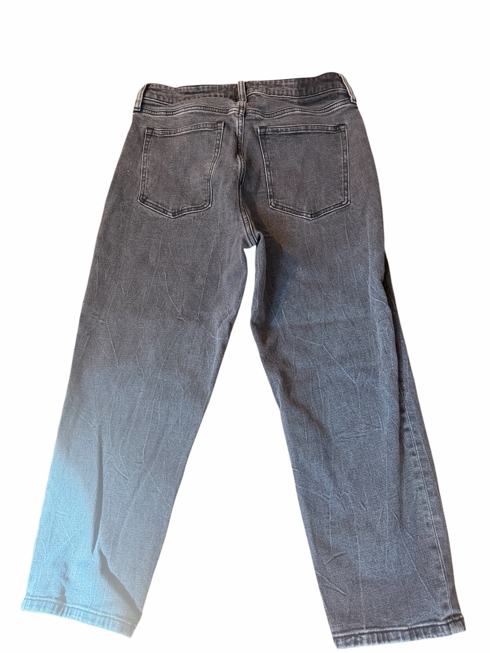 Abercrombie & Fitch Women's Washed Black Ankle Jeans